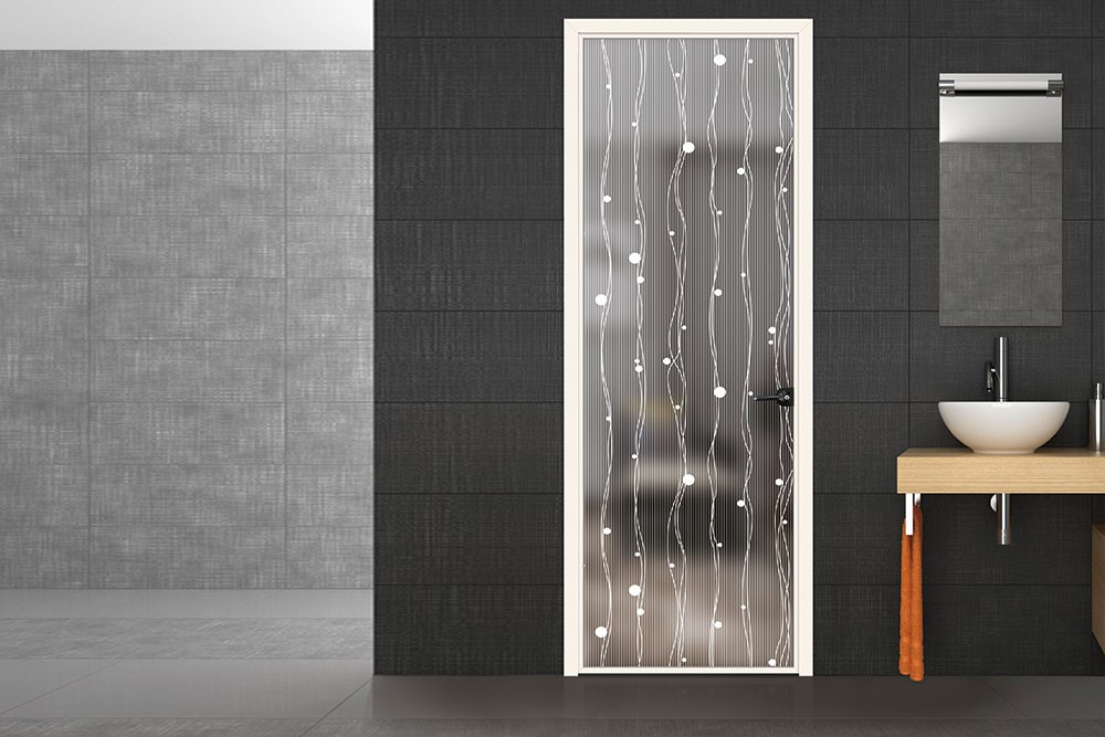 极窄平开门-珐琅白