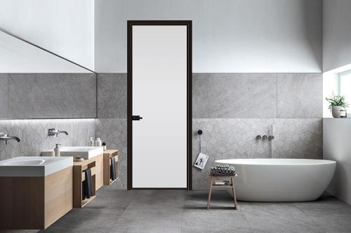 极窄平开门-瓷泳黑