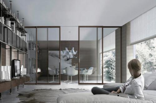 雅致阳台的不二之选——中窄系列推拉门