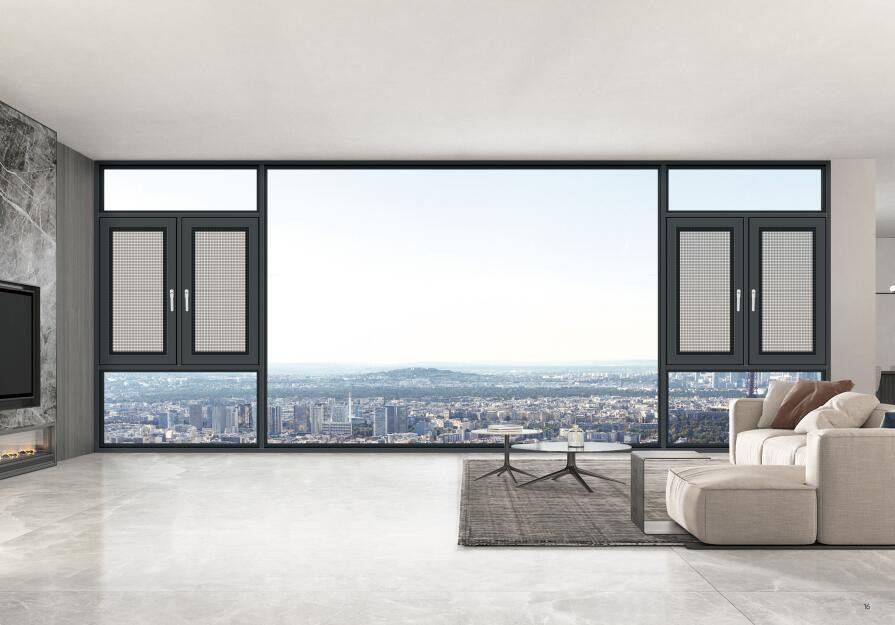 110断桥窗纱一体