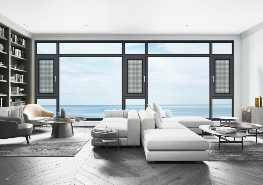 110断桥窗纱一体