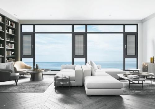 110断桥窗纱一体